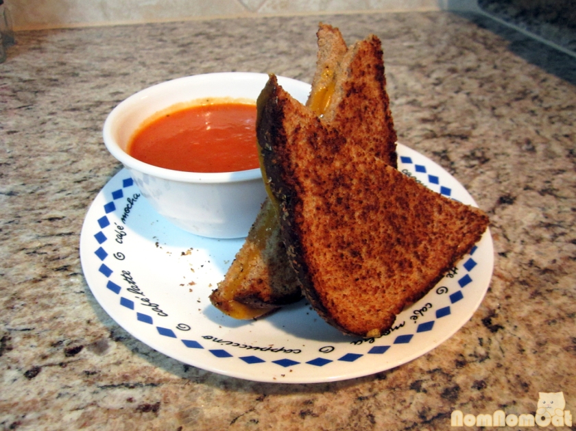 Iconic Americana: grilled cheese & tomato soup